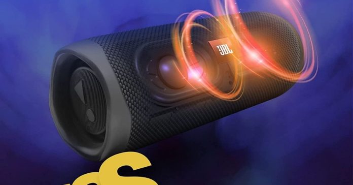 So the JBL flip 5 of speakers is pretty much the default for anyone that wants an outdoor Bluetooth speaker. It's either that or something like the boom and if you walk into your local electronics store chances ar